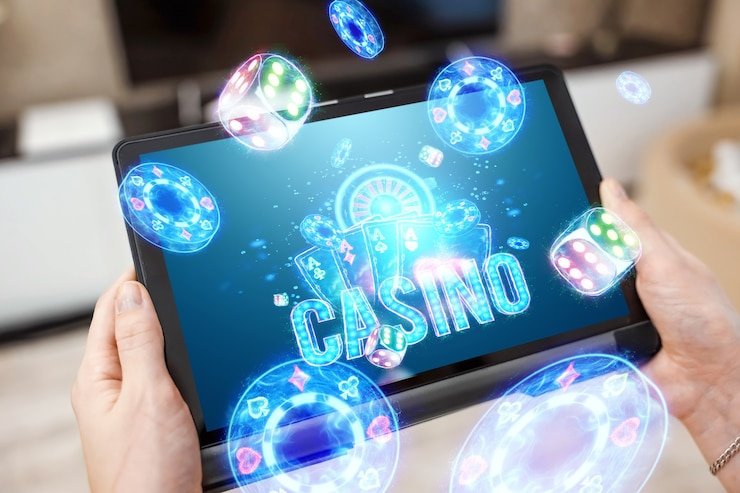 Ilustrasi proses transaksi digital yang aman dan cepat di platform taruhan